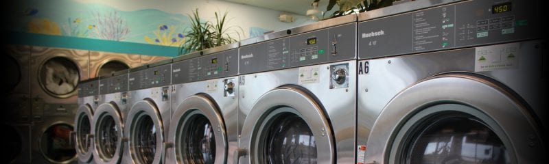 interior of laundromat