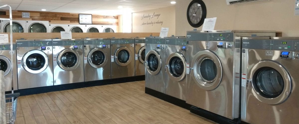 interior of laundromat