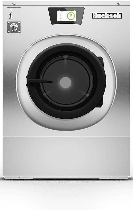 Huebsch Vended Softmount Washer-Extractor with Galaxy Touch Controls.