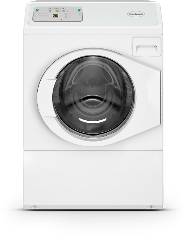front of commercial front load washer