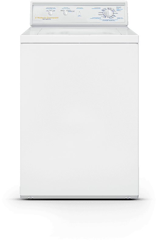 front of commercial top load washer